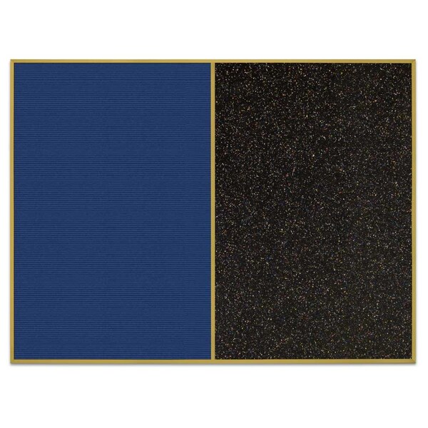 Sliding Door Indoor Enclosed Corkboard, 9